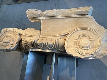 Ionic capital from the Propylon of the Acropolis.