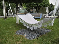 Crocheted hammock