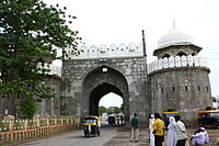Early morning view of Delhi Gate, Aurangabad