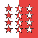 Flag of Republic of Valais