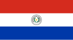 Vorderseite der Flagge Paraguays