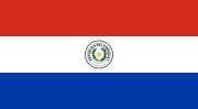 Flag of Paraguay The normal and two-sided symbols indicate this is the obverse side of an authorized flag, and that the reverse side is different.