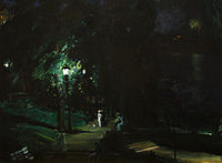 George Bellows, Summer Night, Riverside Drive, 1909