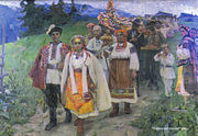 Hutsul Wedding, (1959). Oil on canvas, 180 × 241 cm. Ivan Gonchar Museum, Kyiv.