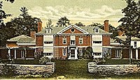Harlakenden House, built at Cornish, New Hampshire in 1898, summer White House to Woodrow Wilson, burned in 1923