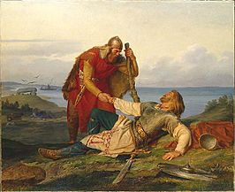Hjalmar's farewell to Örvar-Oddr after the Battle of Samsø (1866)