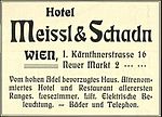 Werbung aus dem Jahre 1906.
