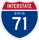 I-71 in Ohio marker