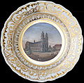 1844 plate featuring the Cathedral of Magdeburg.