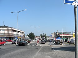Town center of Lieksa