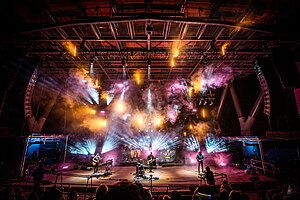 Lotus performing at Red Rocks in 2022