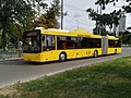 MAZ-215 articulated bus in Kyiv, Ukraine