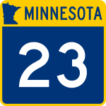 Straßenschild der Minnesota State Route 23