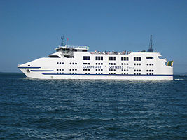 The MV Sorrento on Port Phillip Bay
