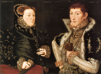 Mary Fiennes and her son Gregory Fiennes, 1559