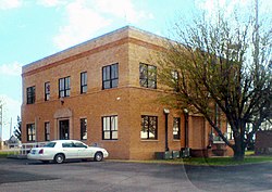 Loving County Courthouse, the only two-story building in Mentone, is listed in the National Register of Historic Places.[1]