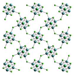 Kristallstruktur von Molybdän(II)-chlorid