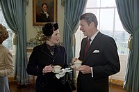 photograph of Thatcher and Reagan in 1981