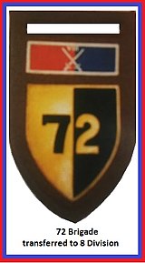 SADF 72 Brigade with 8th Armoured Division Command Flash