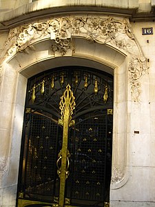 Entrance of La Semeuse de Paris, by Frantz Jourdain (1912)