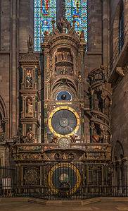 Strasbourg astronomical clock in Strasbourg Cathedral