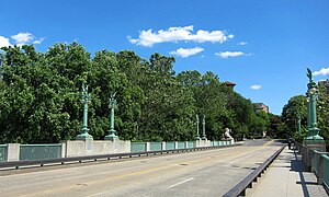 Bridge from the south with Lampposts