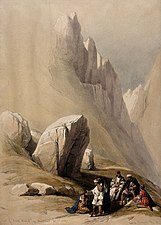 111. Rock of Moses, Wady el-Leja, Mount Horeb.