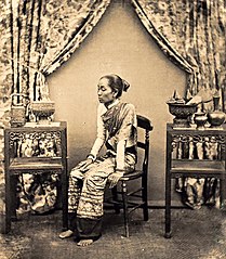 Princess Thip Keson (or Thep Kraison), Princess of Chiang Mai, consort of Inthawichayanon of Chiang Mai and mother of Dara Rasmi, before 1884