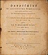 Titelseite des Reichsdeputationshauptschlusses vom 25. Februar 1803