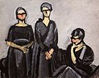 Three Ladies in Black, 1923