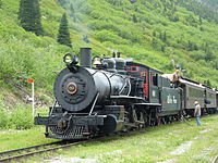 Steam Locomotive No 69 filling water at Glacier station 2011.