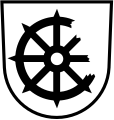 Wappen von Gütenbach mit dem Katharina-Rad