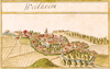 Weilheim mit Schloss 1683 (Kieser)