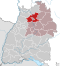 Lagekarte des Landkreises Heilbronn im Regierungsbezirk Stuttgart