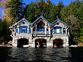 The second boathouse at Topridge, added by Harlan Crow