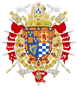 Coat of arms of Jacobo Fitz-James Stuart y Falcó as Duke of Alba