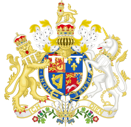 Coat of arms from 1751 to 1760 as Prince of Wales