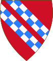 Coat of arms attributed to the House of Hauteville, characterized by the presence of two bends