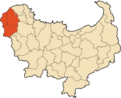 Map of Algeria highlighting Skikda Province