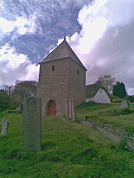 Separate bell tower at Feock Church, Cornwall (13th century)