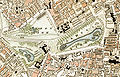 Ausschnitt aus einem Stadtplan von 1833