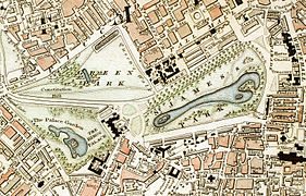 Green Park and St. James's Park c.1833