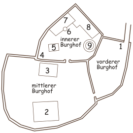 Grundriss der Burg Lißberg