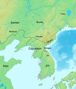 Gojoseon at its decline in 108 BC