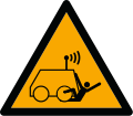 W037: Warnung vor Überrollen durch ferngesteuerte Maschine