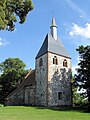Gothic fortified church in Kambs.