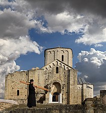 Đurđevi stupovi monastery by Grand Prince Stefan Nemanja I Vukanović near Novi Pazar UNESCO World Heritage Site, 1166