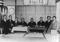 Image 4Masters of karate in Tokyo (c. 1930s), from left to right, Kanken Toyama, Hironori Otsuka, Takeshi Shimoda, Gichin Funakoshi, Chōki Motobu, Kenwa Mabuni, Genwa Nakasone, and Shinken Taira (from Karate)