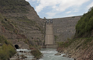Der Staudamm von Mesochora
