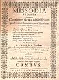 Titelseite der Missodia Sionia